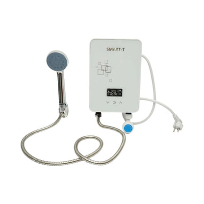 Elektromos azonnali meleg vizes bojler zuhanyzóval, átfolyós melegítő 220V, 5500W, digitális kijelző 30-55°C IPX4