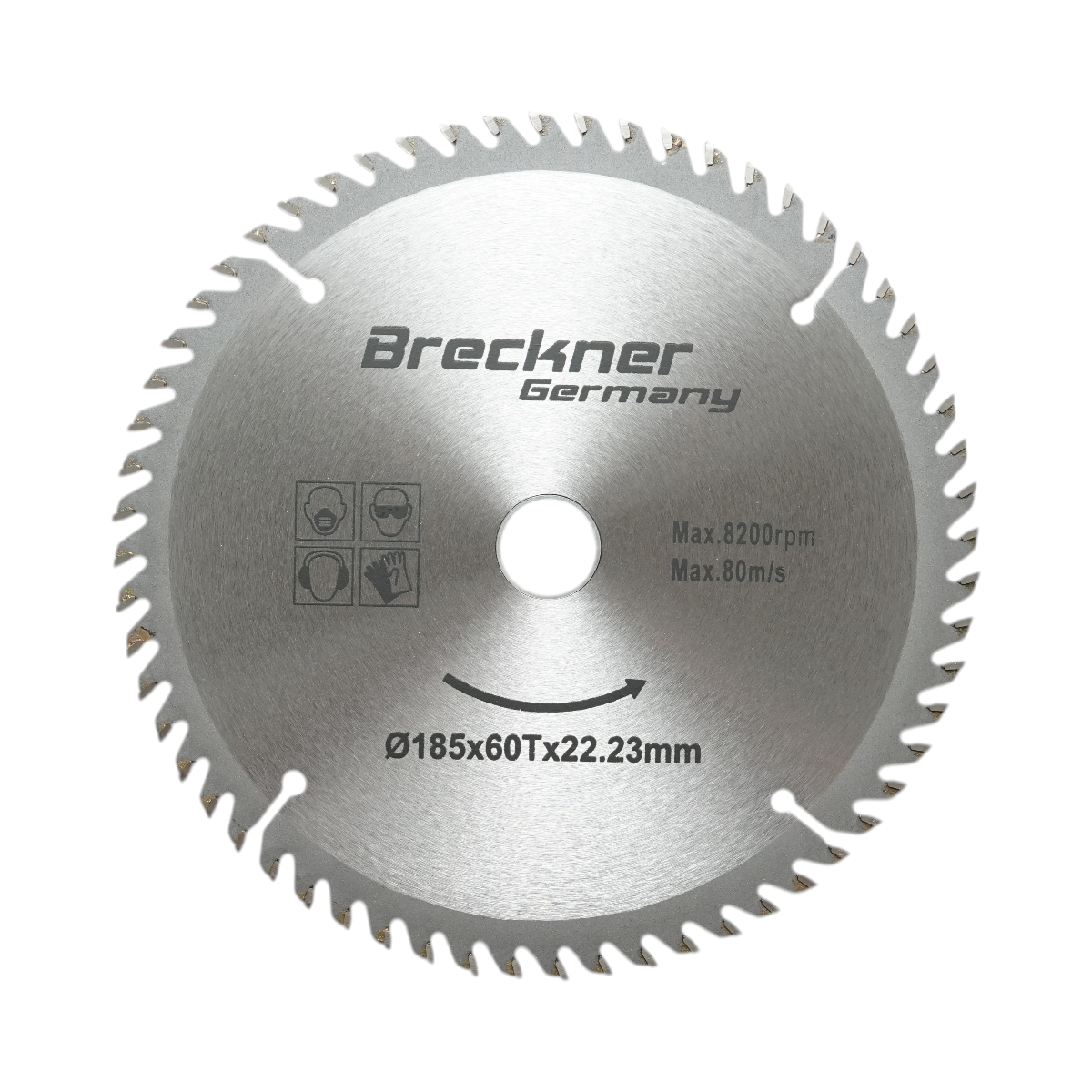 Kör alakú tárcsa fához 185x22.23mm, max. fordulatszám 8200rpm, 60 fog Crownman