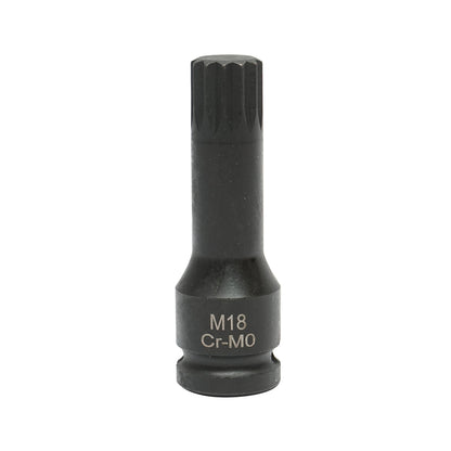 M18 spline ütőcsavarkulcs, 78 mm, 1/2" négyzetes Cr-Mo