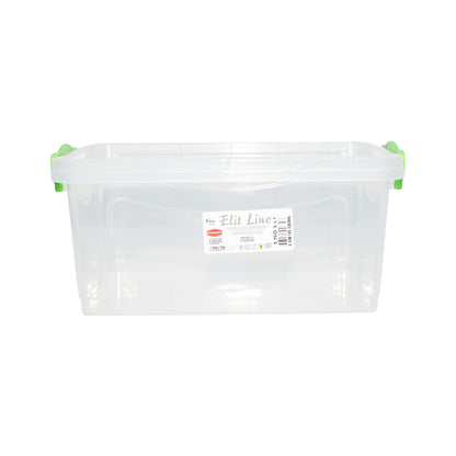 5 literes tárolódoboz, műanyag fedéllel, átlátszó 305x210x135mm
