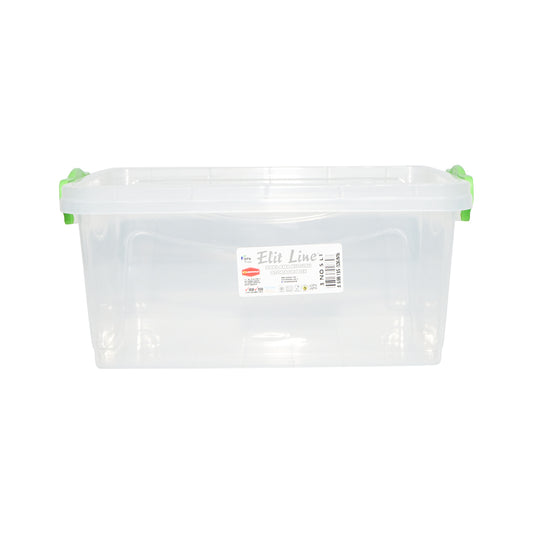 5 literes tárolódoboz, műanyag fedéllel, átlátszó 305x210x135mm