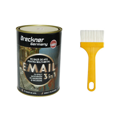 Breckner Germany 3 az 1-ben rozsdagátló zománc festék fémhez 2kg, közvetlenül a rozsdára, vízalapú, fémes réz