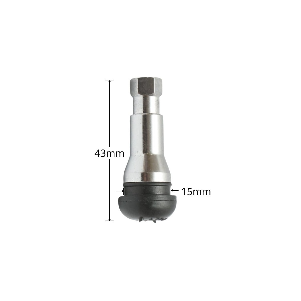43 mm-es TR413AC krómozott tubeless kerékagy