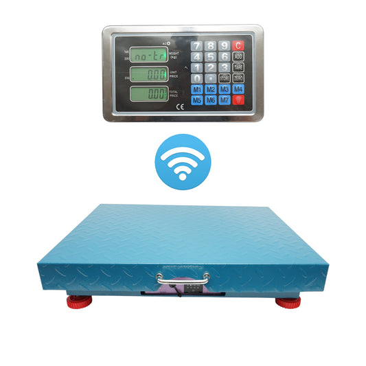 Vezeték nélküli elektronikus platformos padlómérleg WiFi kijelzővel 700Kg Breckner Germany