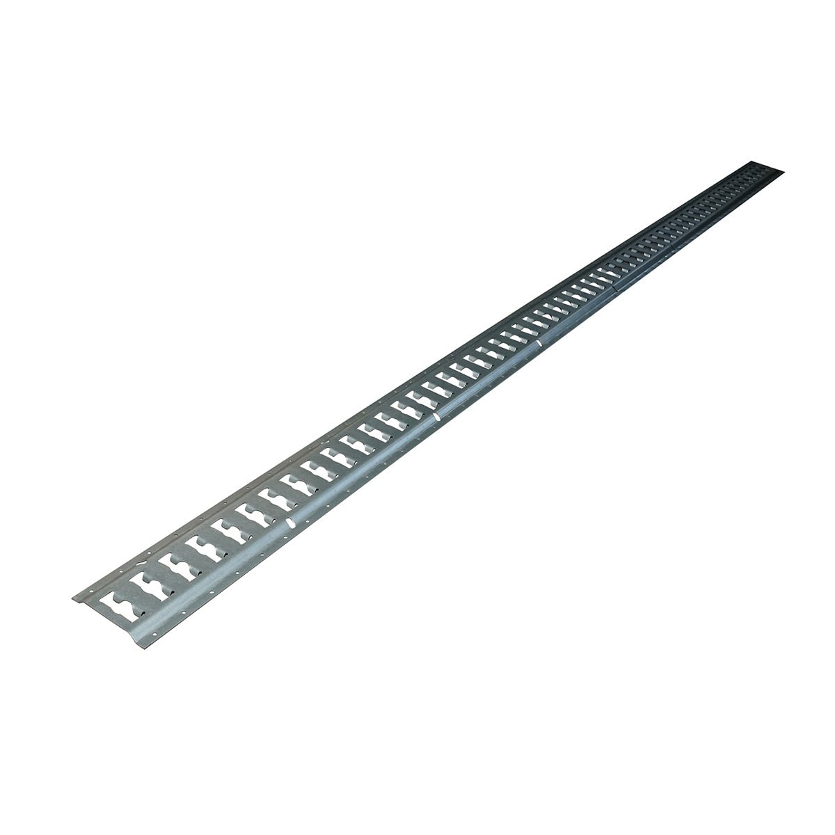 Vízszintes rögzítő sín E típusú acél 3048x130mm