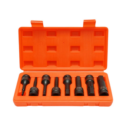 Breckner Germany csőkulcs készlet hatszögletű imbusz bitekkel H5-H19, 1/2 inch négyzet Cr-Mo 8 darab