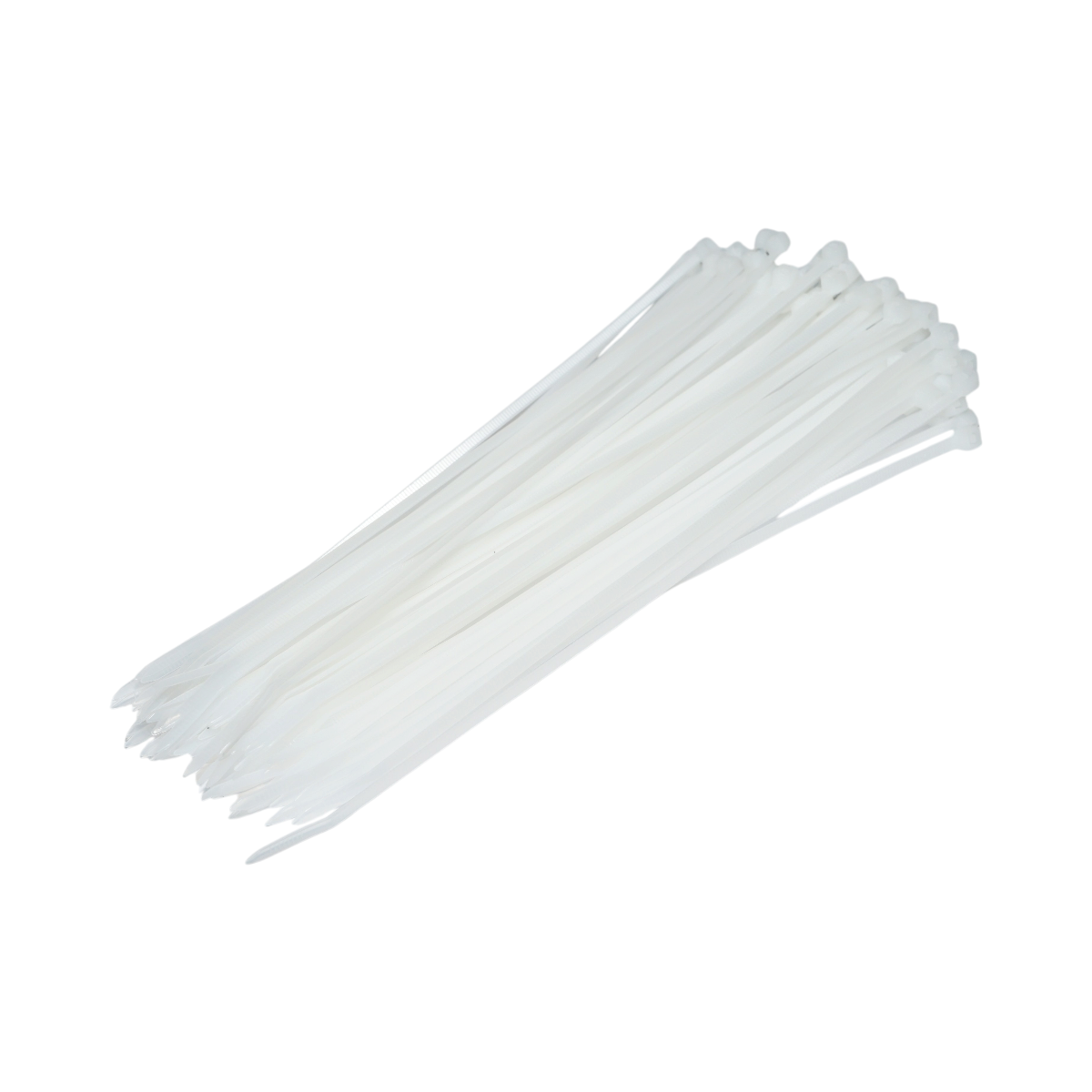 Longroad fehér műanyag kábelkötegelő 3.6x250mm 100 db/szett