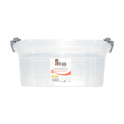 3L tárolódoboz átlátszó műanyag fedéllel 170x255x110mm Breckner Germany