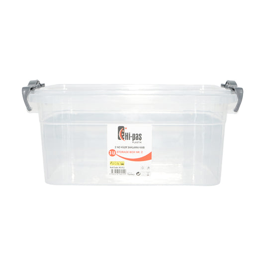 3L tárolódoboz átlátszó műanyag fedéllel 170x255x110mm Breckner Germany