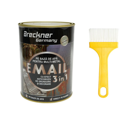 Breckner Germany 3 az 1-ben rozsdagátló zománcfesték boreal fehér fémhez 2kg, közvetlenül a rozsdára, vízalapú