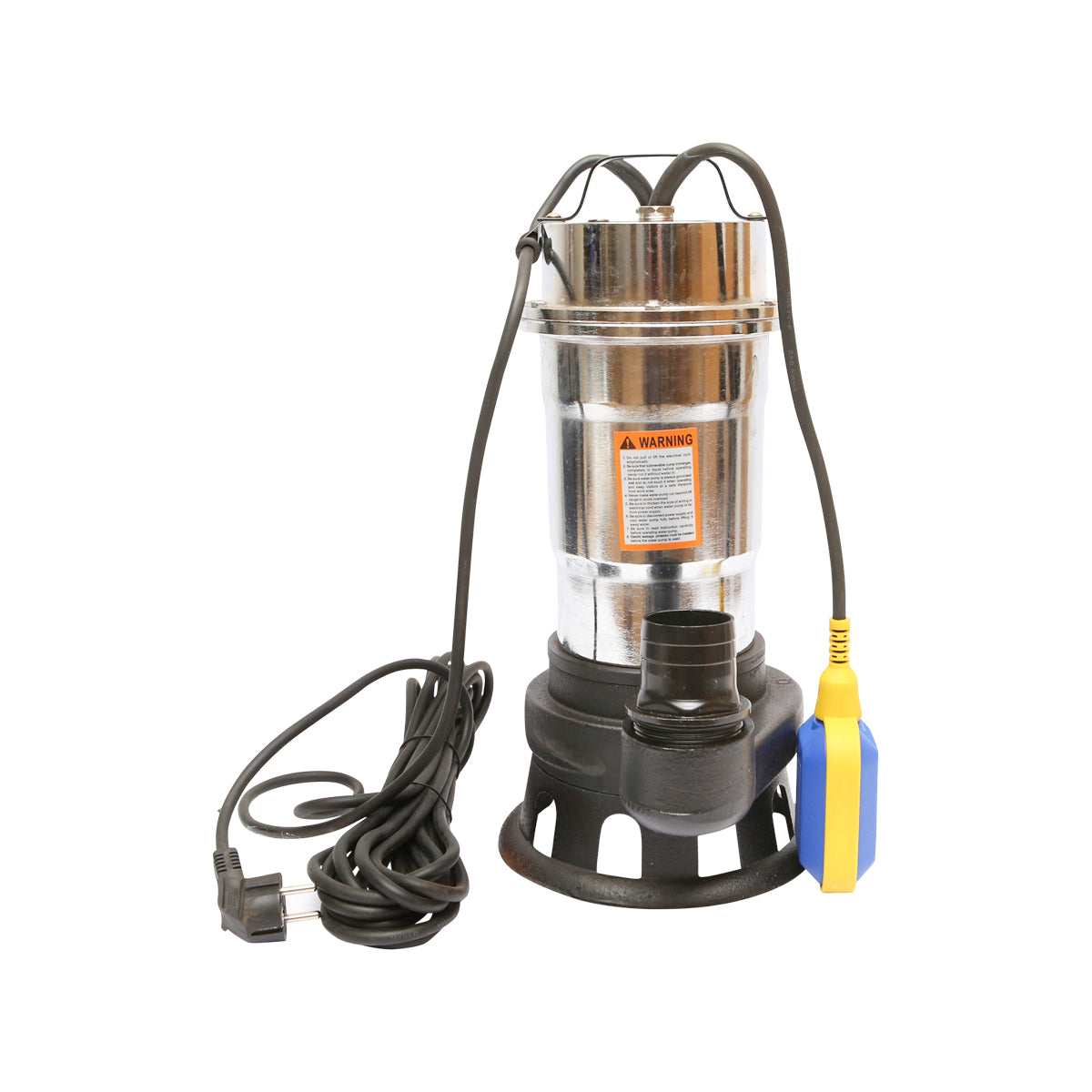 Szennyvízszivattyú, merülő vízelvezető úszóval 750W, 200L/min, 11m mélység, 220V SWP10-11-0.75F Breckner Germany