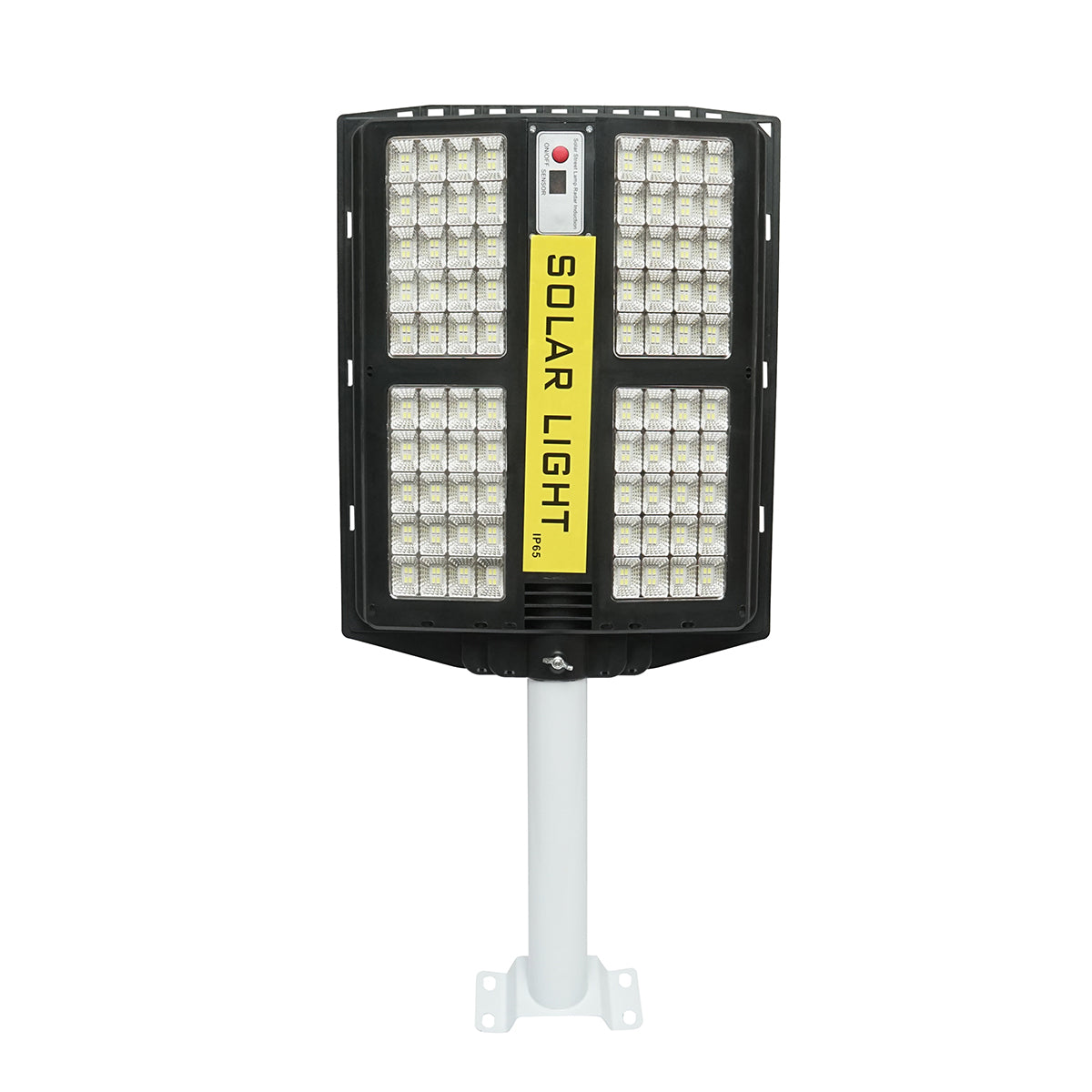 Solar LED utcai utcai lámpa 200W 6500K 15W-os napelemmel, 15000mAh akkumulátorral, távirányítóval, IP65 oszlopra szerelhető Breckner Germany
