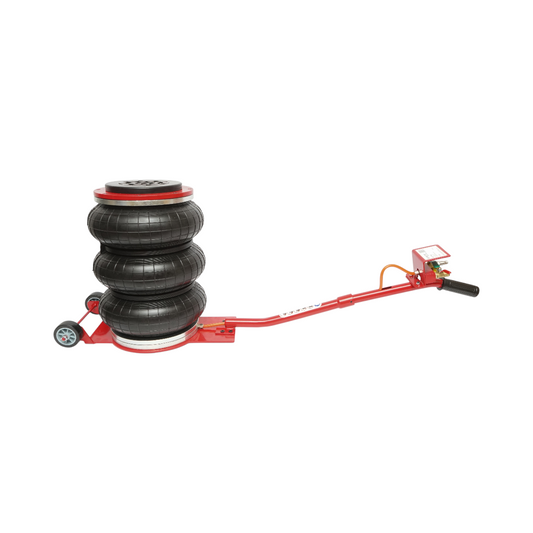 Professzionális pneumatikus emelő 150-400mm légpárnával, üzemi nyomás 8-12 bar, maximális terhelés 6T Breckner Germany