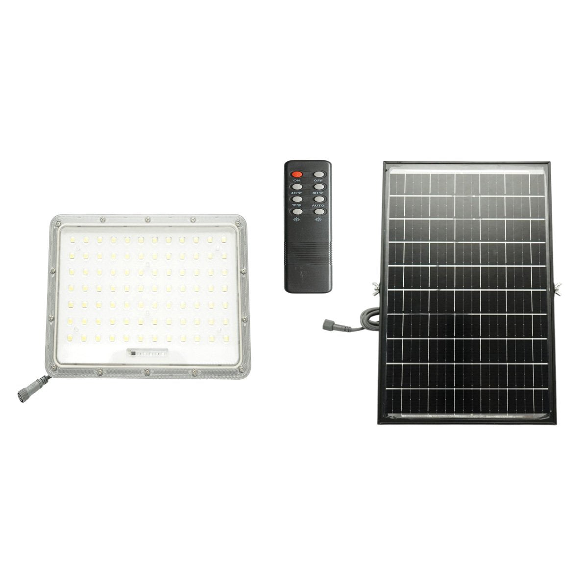 300W LED reflektor, 6500K bifaciális 30W napelem panellel, 15000mAh akkumulátor és távirányító IP66 Breckner Germany