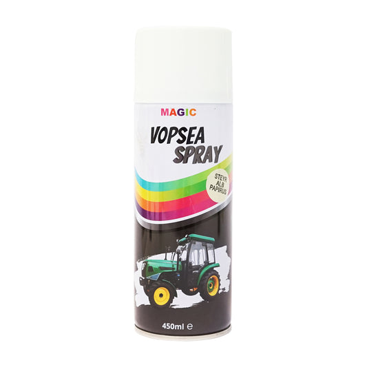 Autófesték spray fehér papirusz papirusz típusú Steyr professzionális gyorsan száradó 450ml MAGIC