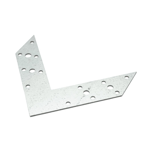Sarokcsatlakozó kötőelem 110x156x32mm, vastagság 2mm, horganyzott acélból