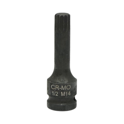 Breckner Germany M14 Spline ütő bitdugókulcs, 78mm, 1/2 inch négyzet Cr-Mo