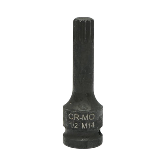Breckner Germany M14 Spline ütő bitdugókulcs, 78mm, 1/2 inch négyzet Cr-Mo