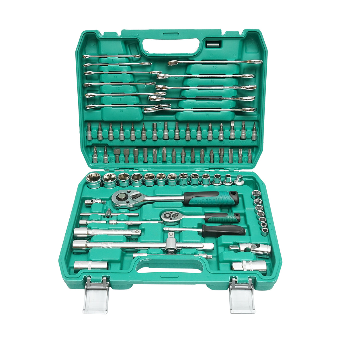 Kombikulcskészlet, csővázas, fix, torx, racsnis meghajtású 78 darab Breckner Germany