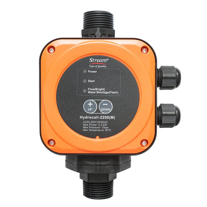 Automatikus elektronikus nyomáskapcsoló 2,2KW, 220V vízszivattyúhoz, kézzel állítható nyomás max. 15 bar HYDROCALL-2200M