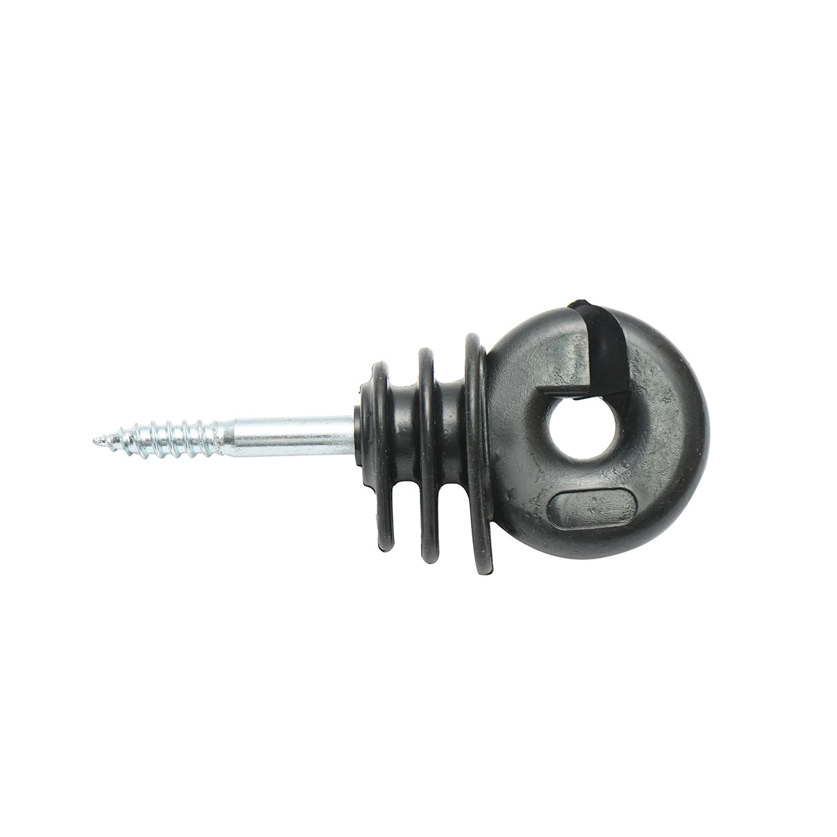 Gyűrűs szigetelő Easy Drill fekete fekete fekete fi 5.9mm 90x40 mm elektromos kerítés Mezofarm