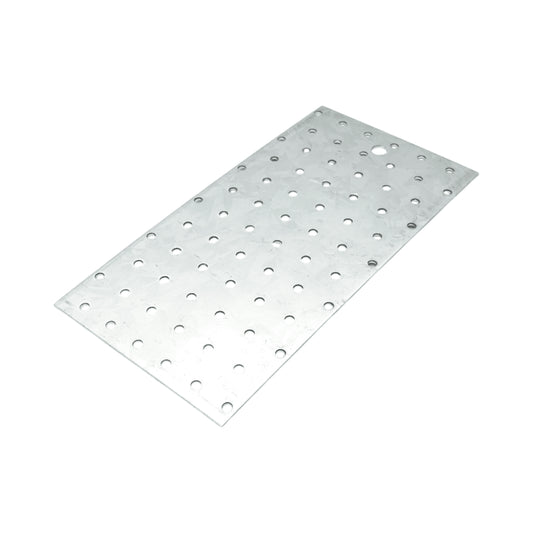 Perforált lemez 120x240mm, vastagság 2mm, horganyzott acél