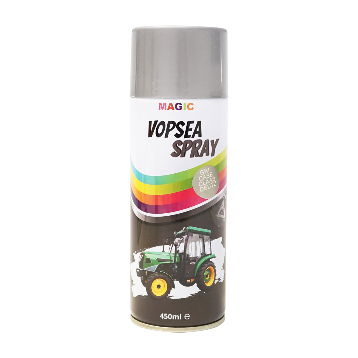 Autófesték spray szürke Case Claas Deutz Deutz 9104 alumínium szürke 450ml MAGIC