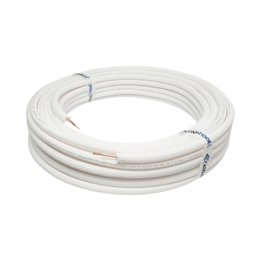 AC AC 1/4 (6.35mm) réz klímacső, falvastagság 0.70mm, szigetelés 6mm klíma berendezésekhez 50m/tekercs