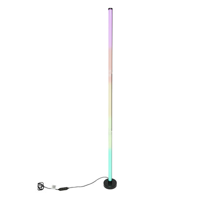 Dekoratív RGB LED állólámpa, 10 W, dimmelhető, zenei mód, dinamikus, statikus, távirányítóval, Bluetooth, Raingel alkalmazás
