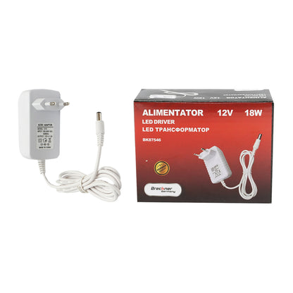 töltő AC 220V/50Hz - DC 12V/1.5A 1.3m elektromos kerítés impulzusgenerátorhoz Breckner Germany