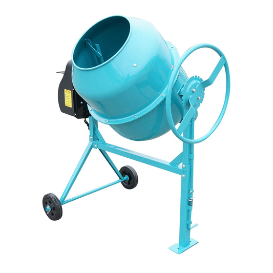 Betonkeverő 550W, 140L tál térfogat, öntöttvas fogaskerék és korona 48 Kg