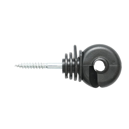 Kompakt gyűrűs szigetelő fekete fekete fekete fi 5.6mm 87x37mm elektromos kerítés Thor