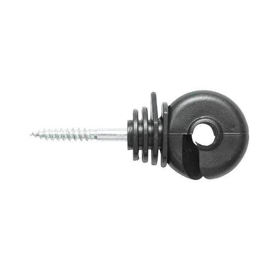 Kompakt gyűrűs szigetelő fekete fekete fekete fi 5.6mm 87x37mm elektromos kerítés Thor
