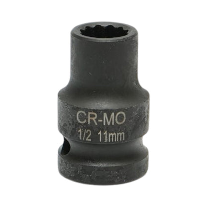 Bihexagonális ütőkulcs 11mm, 38mm, 1/2 inch négyzet Cr-Mo Breckner Germany