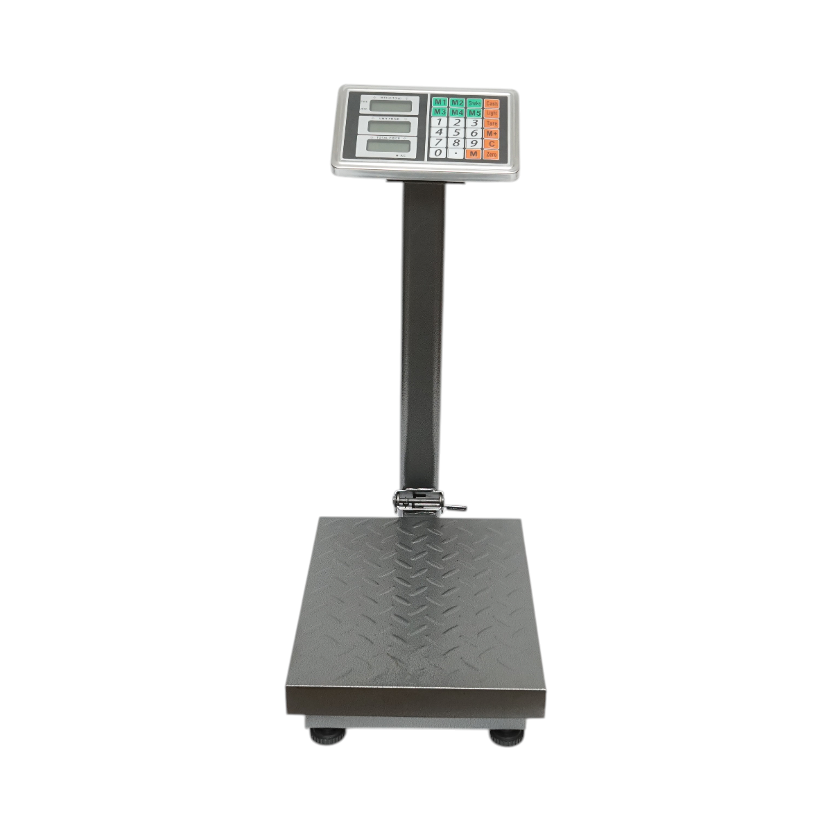 Elektronikus padlómérleg 150kg platformtípus 400x300mm összecsukható karral, LCD kijelző Breckner Germany