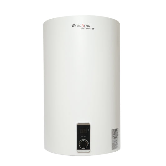Elektromos melegvíz-bojler 100L, 1500W, IPX4, 930x440mm, függőleges beépítéssel, használati melegvízhez Breckner Germany