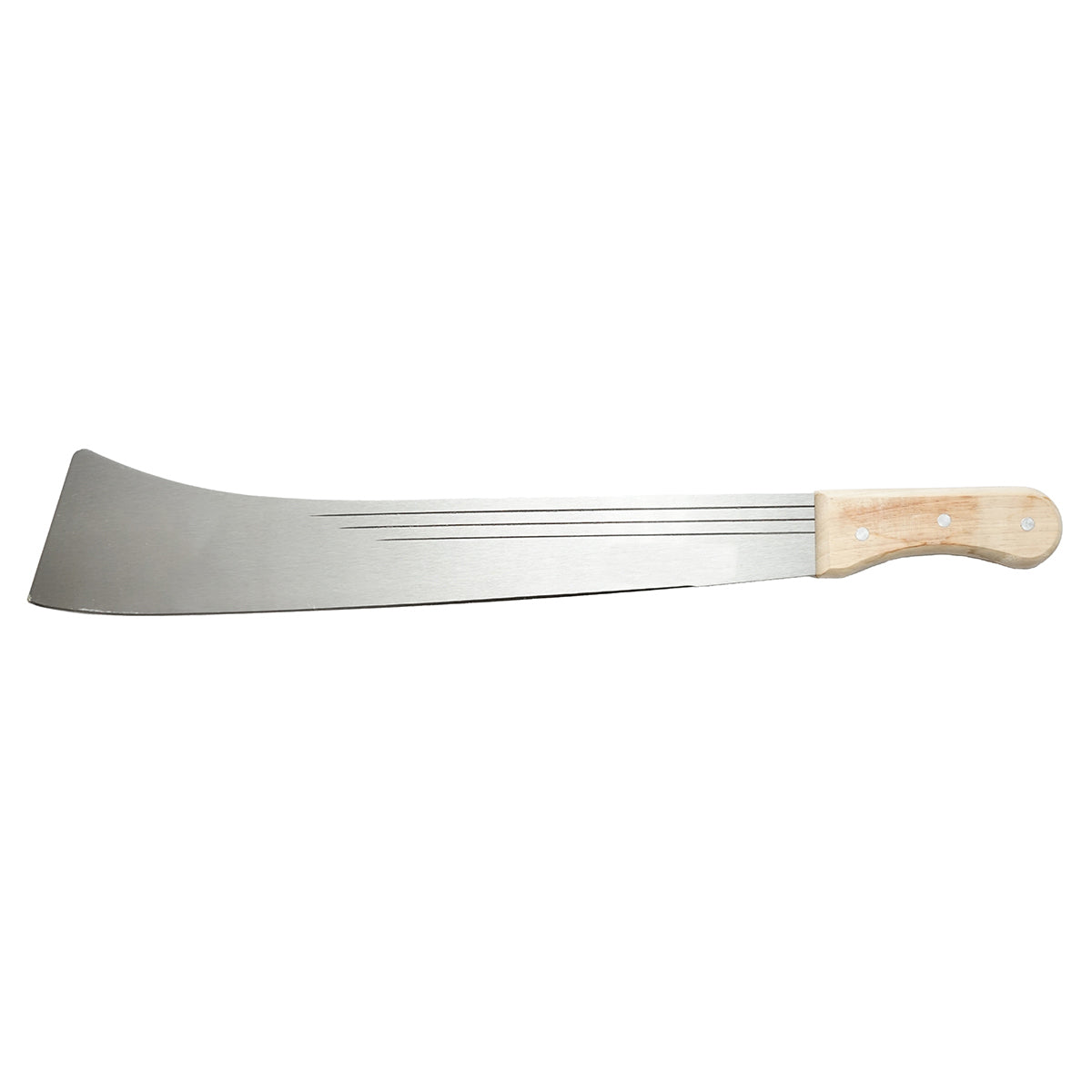 Acélpengés bozótvágó kés (machete) 650 mm-es, fa fogantyúval
