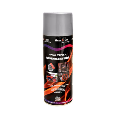 Acry akril festékszóró spray 400 fokig hőálló ezüst 450ml Breckner Germany