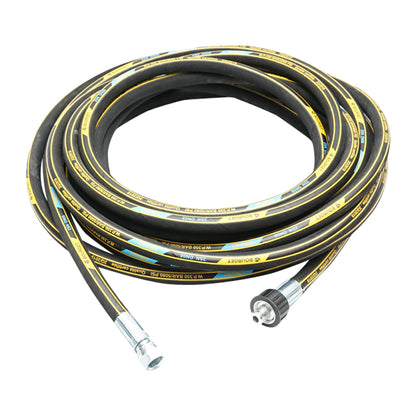 10 m-es tömlődob DN8 2SN 22x1,5 mm-es csatlakozóval és 3/8"-os megerősítéssel a végeken