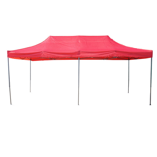 Piros zászlós sátor 3mx6m, állítható magasságú, összecsukható Breckner Germany