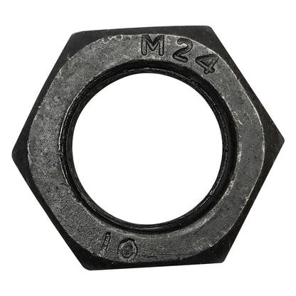 Fekete hatszögletű anya DIN 934 M24x2 G10 25 db/darab