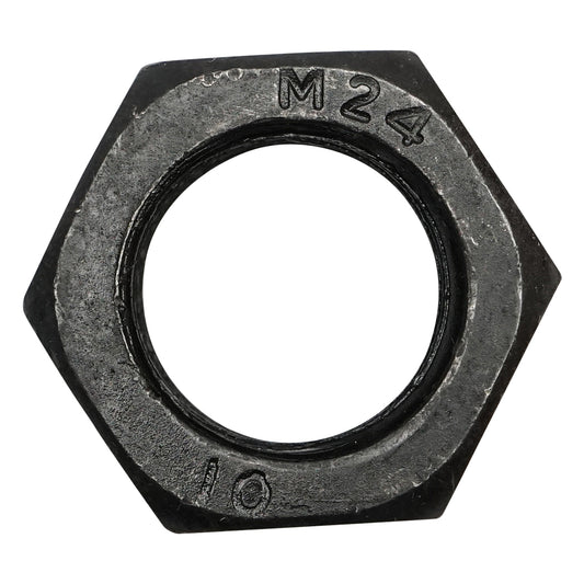 Fekete hatszögletű anya DIN 934 M24x2 G10 25 db/darab