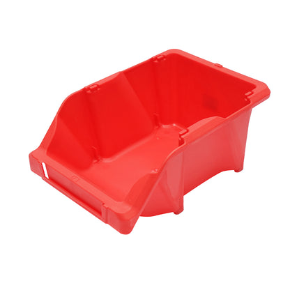 Piros műanyag tárolódoboz 295x195x130mm