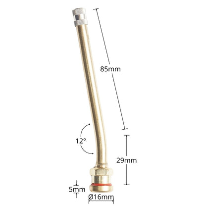 114 mm-es V3-20-8 tubeless teherautó szelep