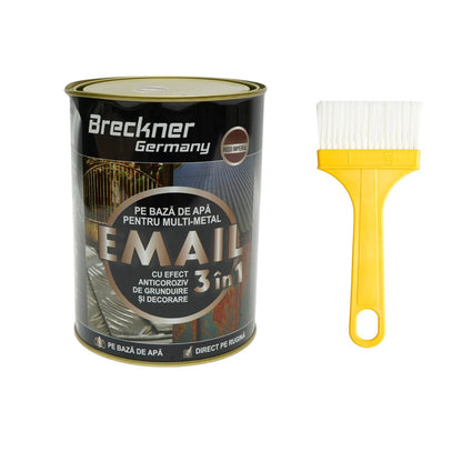 Antirozsdásító email festék 3 az 1-ben imperial vörös fémhez 2kg, közvetlenül a rozsdára, vízalapú Breckner Germany