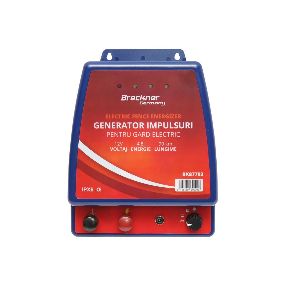 4,8 Joule impulzusgenerátor elektromos kerítéshez 12V/220V Breckner Germany