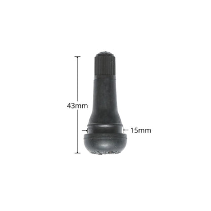 100 szelep készlet cső nélküli EPDM kerék sárgaréz betéttel 43mm TR413 TR413 TR413