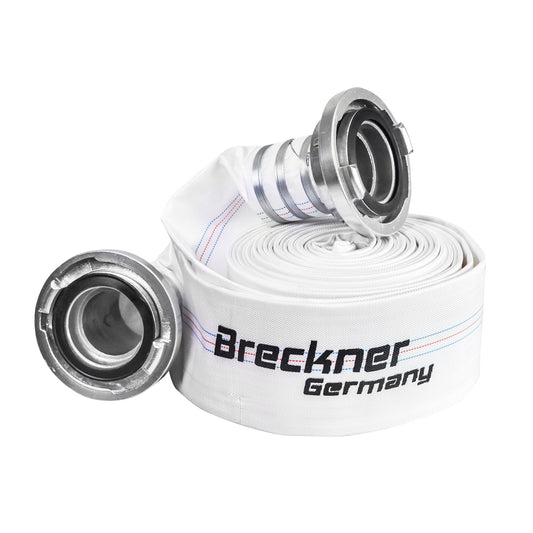 Öntözés/pompa. prémium PVC 4 toli, 20m hosszú, alumínium csatlakozóval, max 10bar, Breckner Germany