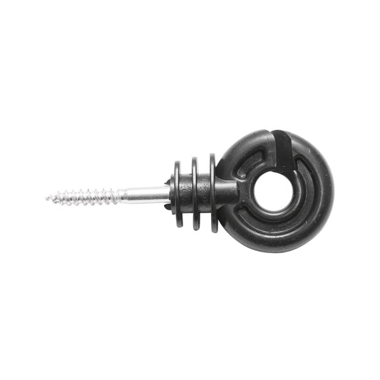 Szigetelőgyűrű PP anyag fekete matt fekete 88x38mm elektromos kerítés Breckner Germany