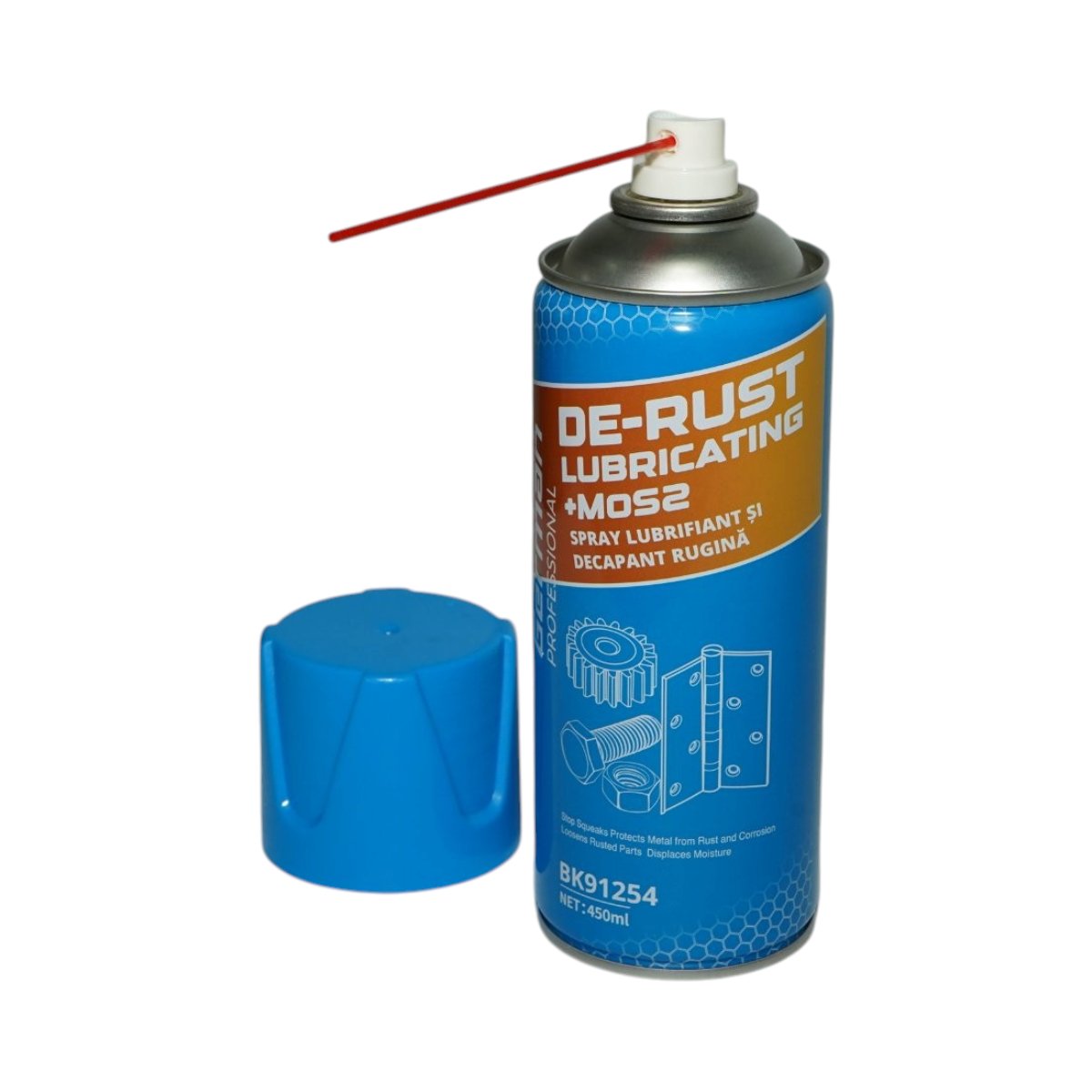 Rozsdaoldó és kenőanyag spray molibdén-diszulfiddal MoS2 450ml Breckner Germany